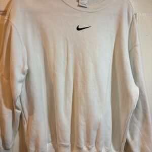 Nike Men's Classic White Crewneck Sweater